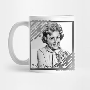 Betty White in Black & White Frame Concept Mug